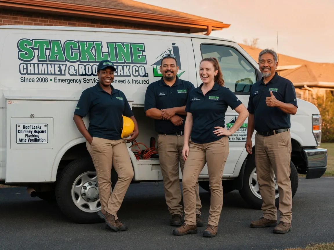 Chimney flashing repair company in Wren, OH
